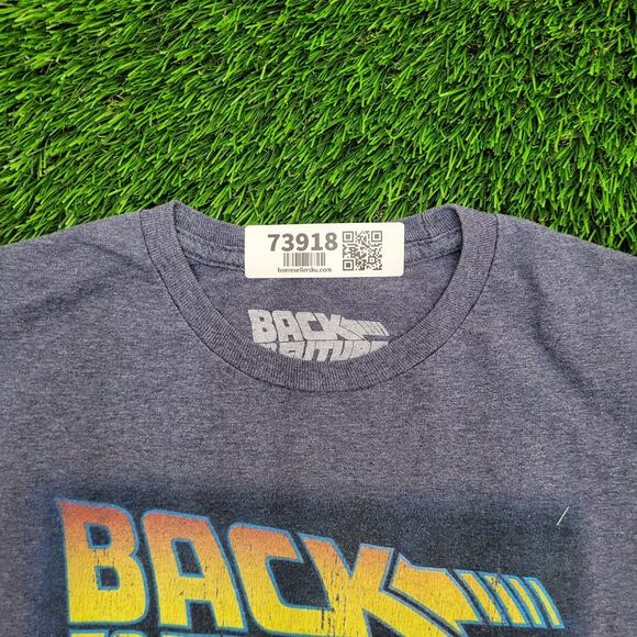 Back-to-the-Future Shirt Womens Medium 18x25 Gray - Picture 9 of 11
